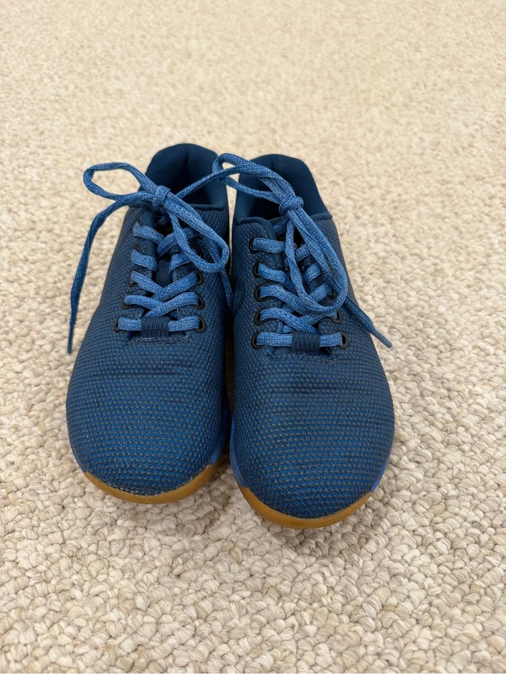 NOBULL Outwork Super Fabric Trainer Sneakers Navy Blue Gum Sole